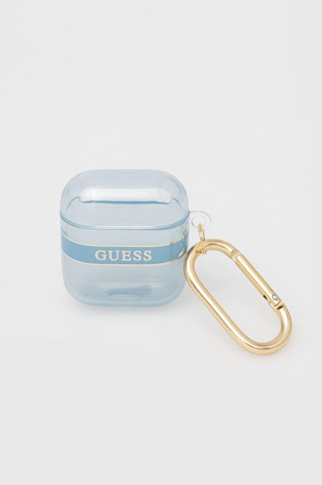 Чохол для airpods Guess Airpods Cover колір блакитний