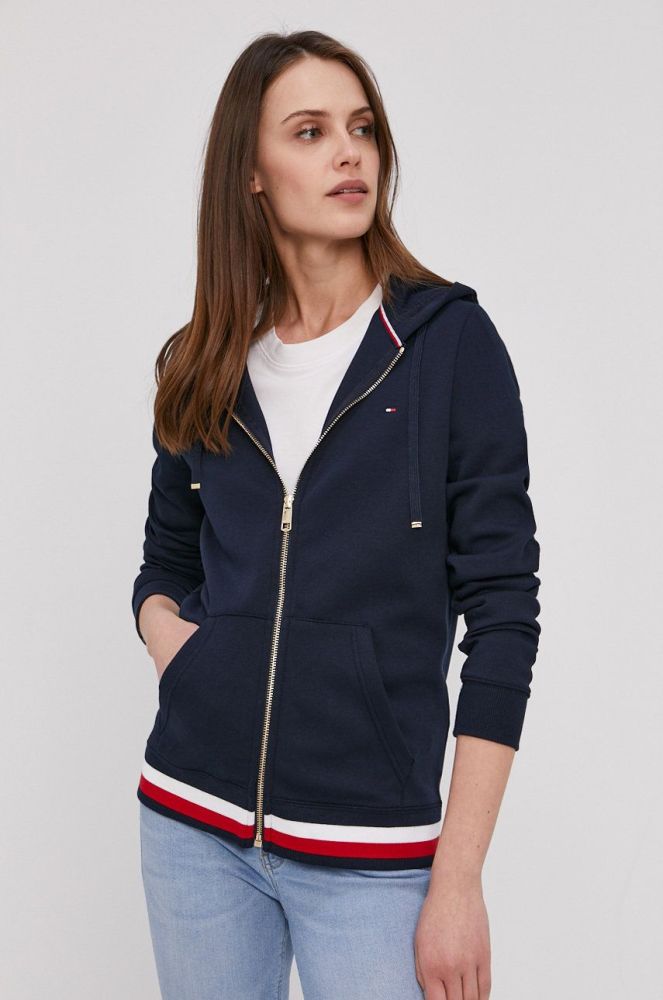 Кофта Tommy Hilfiger жіноча колір синій гладка