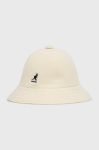 Вовняний капелюх Kangol колір бежевий вовна K3451.WH103-WH103