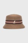 Капелюх з домішкою вовни Kangol колір коричневий