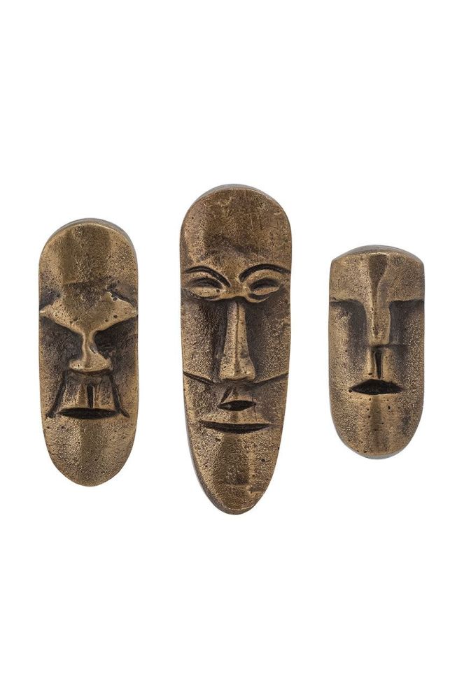 Bloomingville Набір настінних вішалок (3-pack) колір жовтий
