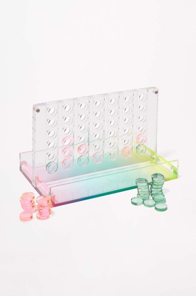 Гра SunnyLife Mini Lucite 4 In A Row Aurora колір барвистий