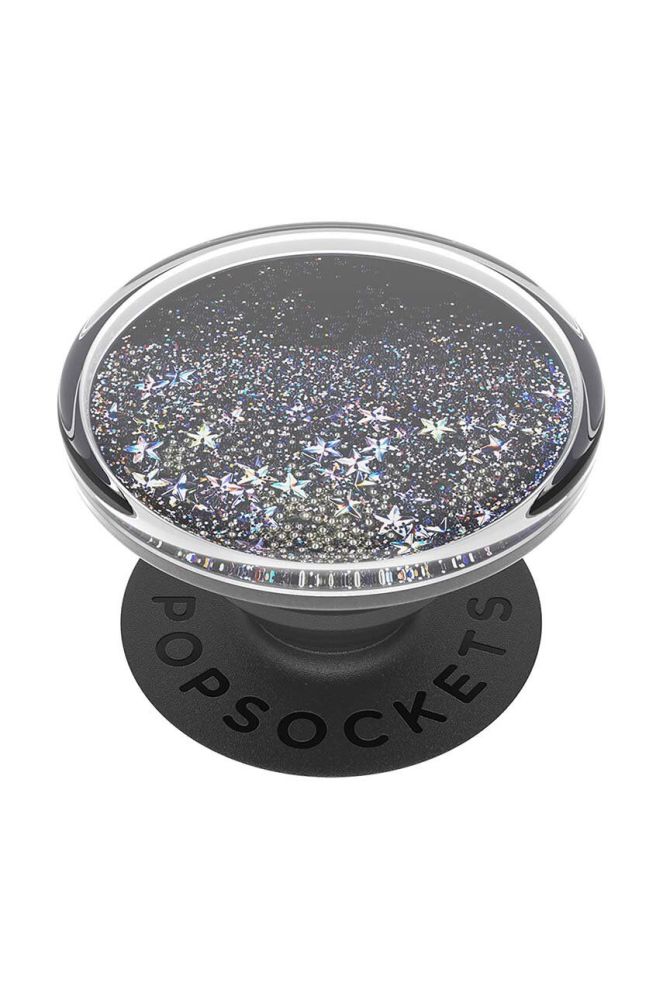 Тримач та підставка для телефону Popsockets Tidepool Starring Silver колір барвистий
