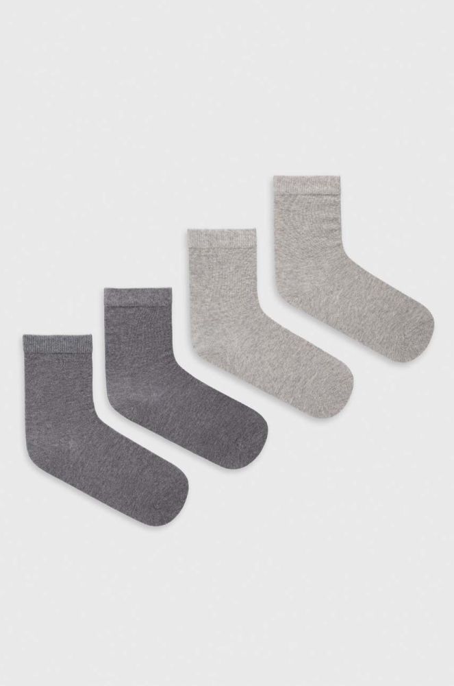 Дитячі шкарпетки United Colors of Benetton 4-pack колір сірий (3393352)