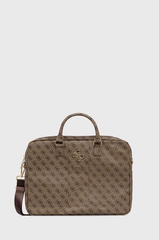 Сумка для ноутбука Guess колір коричневий