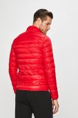 Пухова куртка EA7 Emporio Armani колір червоний перехідна