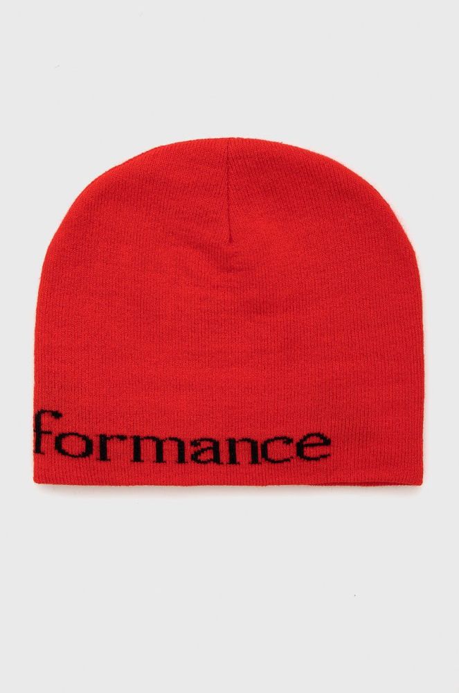 Шапка Peak Performance колір червоний