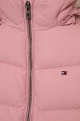 Дитяча пухова куртка Tommy Hilfiger колір рожевий (1673819)