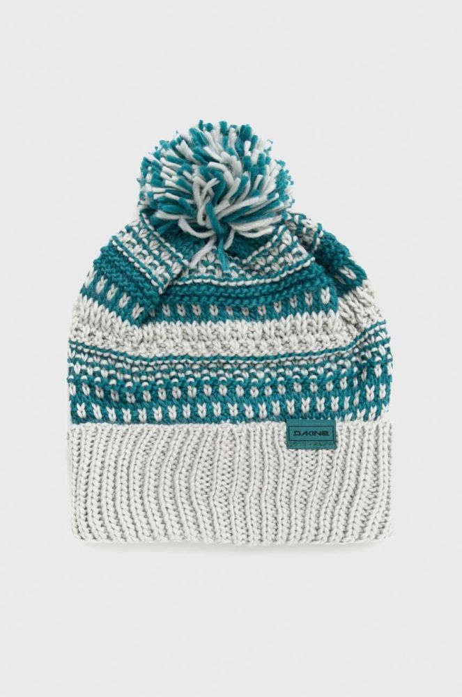 Шапка Dakine Davina Beanie колір бірюзовий з товстого трикотажу