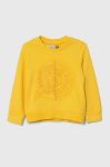 Дитяча бавовняна кофта Guess колір жовтий з аплікацією (3365615)