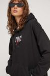 Кофта Tommy Jeans жіноча колір чорний з капюшоном з принтом (3510016)
