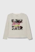 Дитячий лонгслів Guess колір бежевий (3527844)