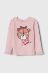 Дитячий лонгслів Guess колір рожевий (3681005)