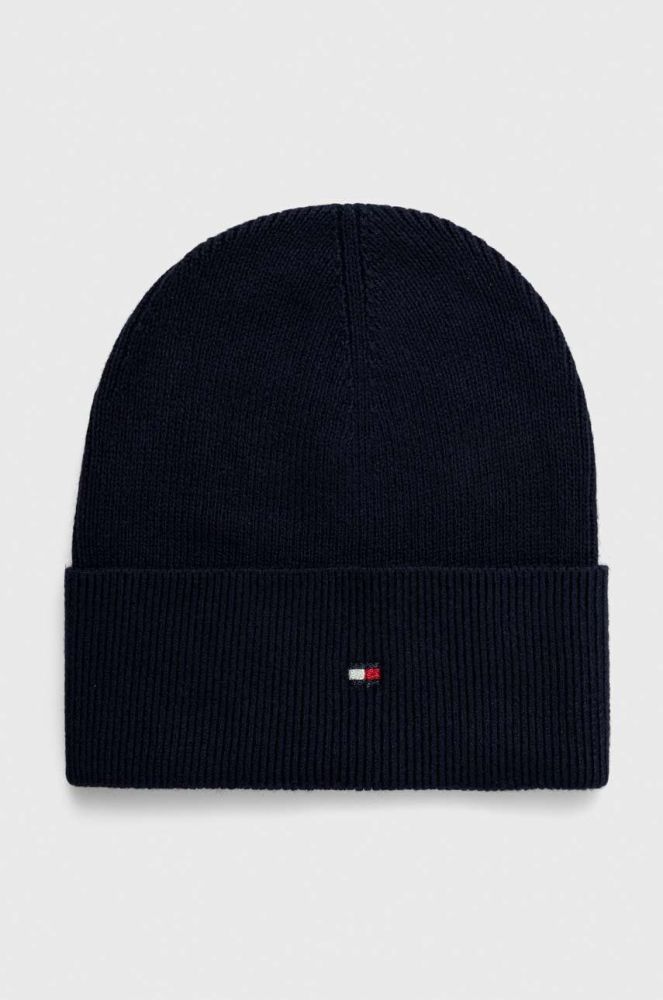 Шапка з домішкою кашеміру Tommy Hilfiger колір синій з тонкого трикотажу (3466069)