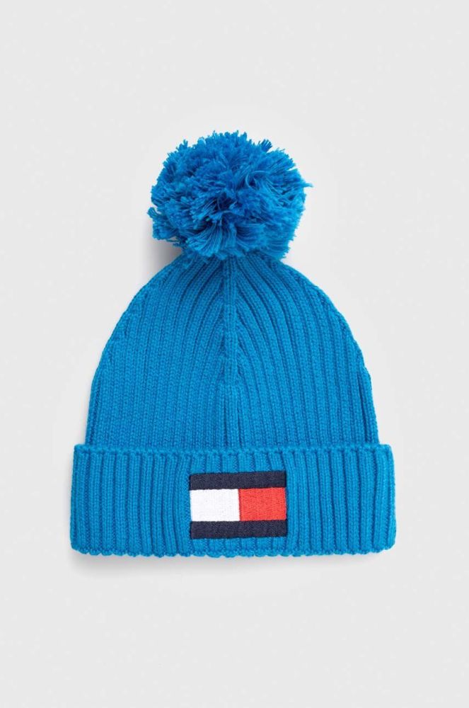 Дитяча шапка Tommy Hilfiger колір блакитний (3550231)