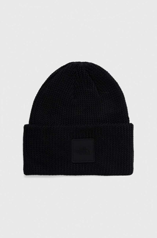 Шапка The North Face колір чорний з товстого трикотажу (3434039)