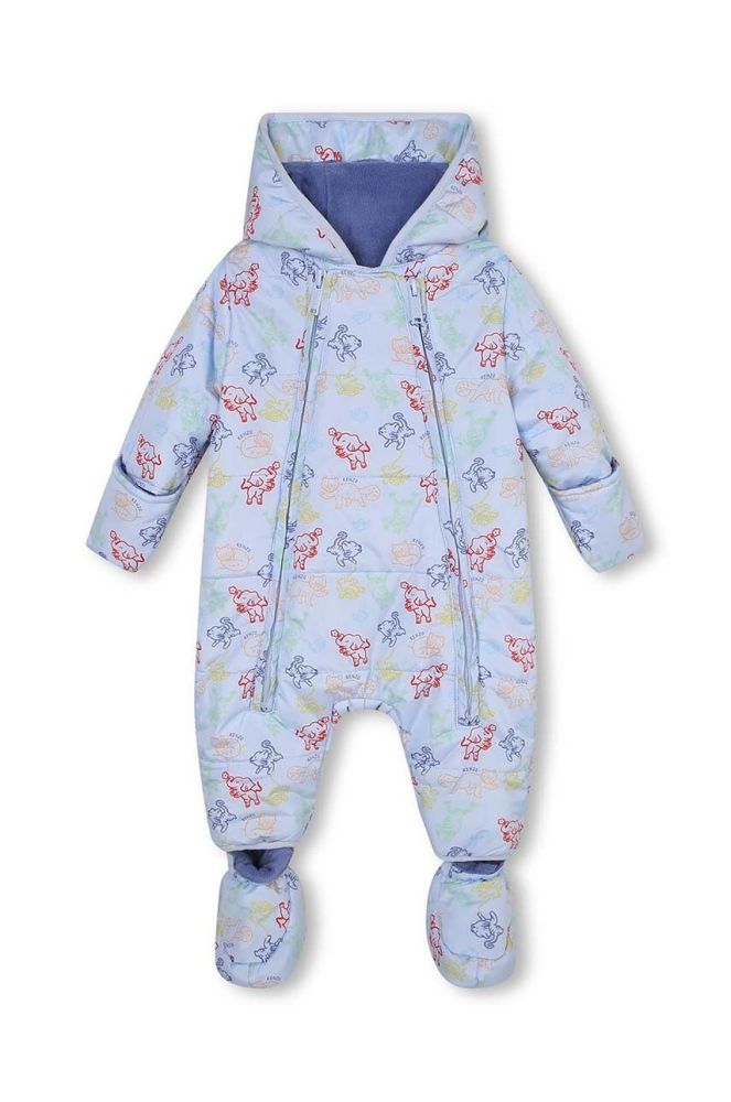 Дитячий зимовий комбінезон Kenzo Kids колір блакитний