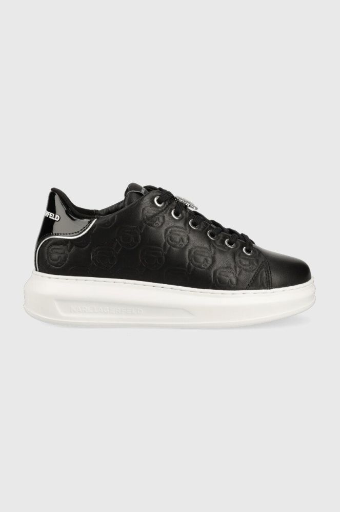 Шкіряні кросівки Karl Lagerfeld KAPRI KC колір чорний KL62523F