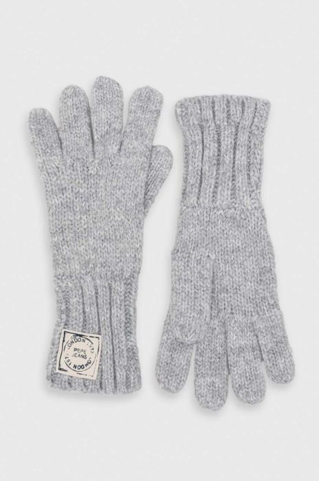 Рукавички Pepe Jeans жіночі колір сірий