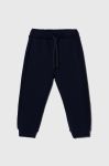 Дитячі спортивні штани United Colors of Benetton колір синій меланж