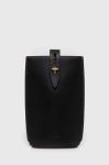 Шкіряний чохол на телефон Furla колір чорний