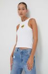 Топ Tommy Jeans жіночий колір білий (3619184)