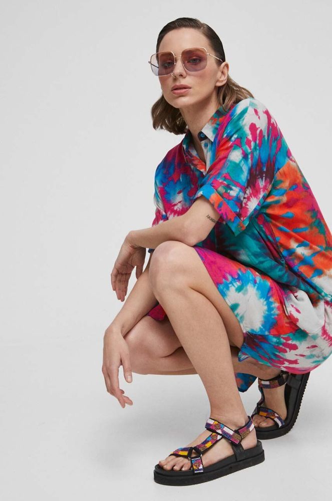 Сукня Medicine midi oversize колір барвистий (3329371)