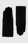 Замшеві рукавички Medicine колір чорний (3608697)