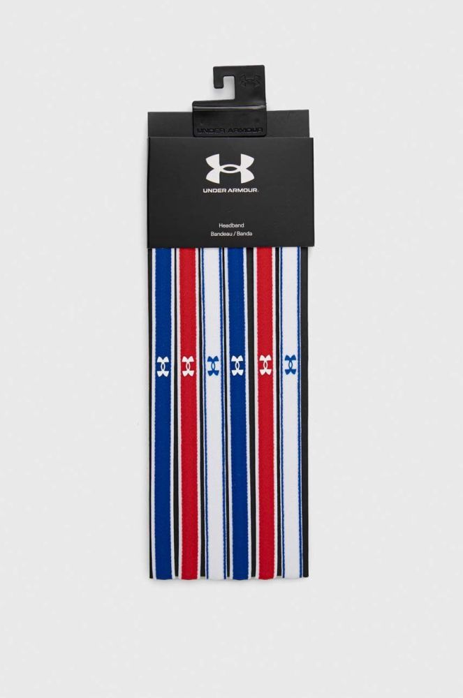 Пов'язки на голову Under Armour 6-pack колір блакитний