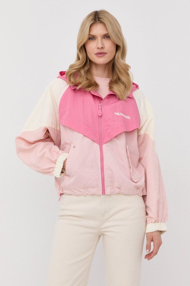 Куртка The Kooples жіноча перехідна oversize колір барвистий