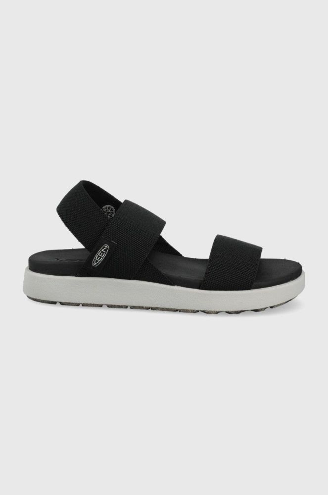 Сандалі Keen Elle Backstrap жіночі колір чорний на платформі 1022620-BLACK