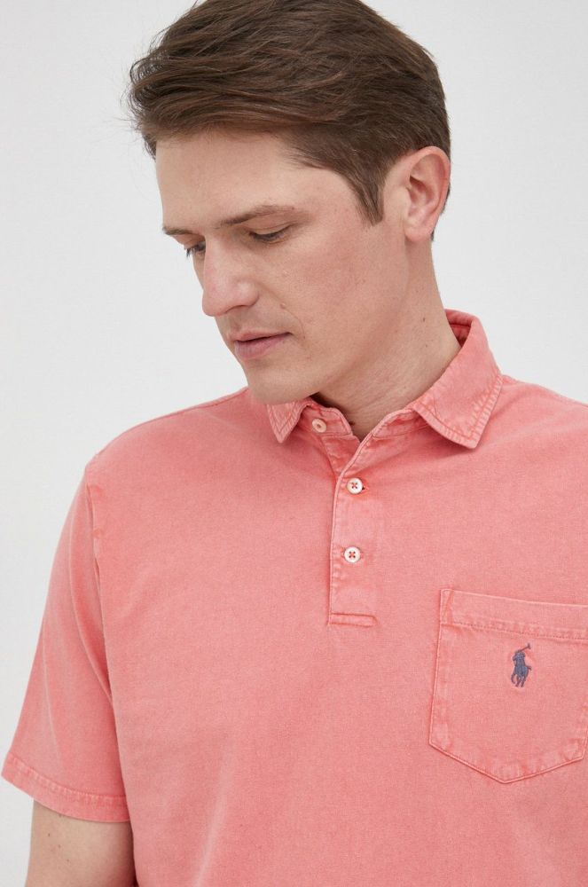 Polo Ralph Lauren колір червоний однотонний