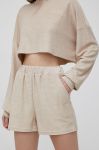 Шорти Sixth June жіночі колір бежевий однотонні висока посадка