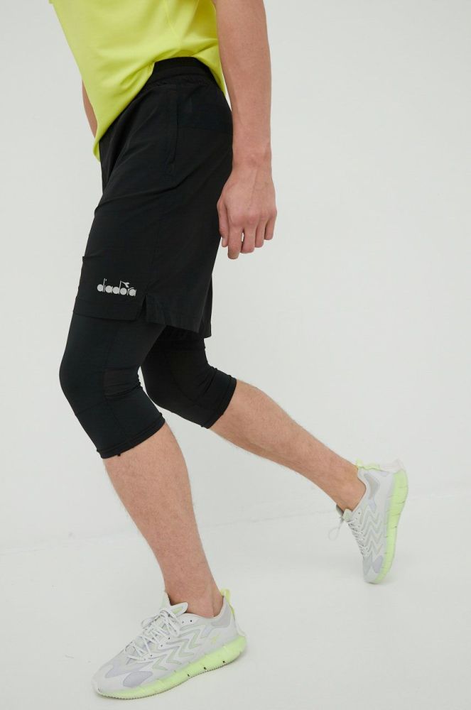 Шорти для бігу Diadora Be One чоловічі колір чорний (2359219)
