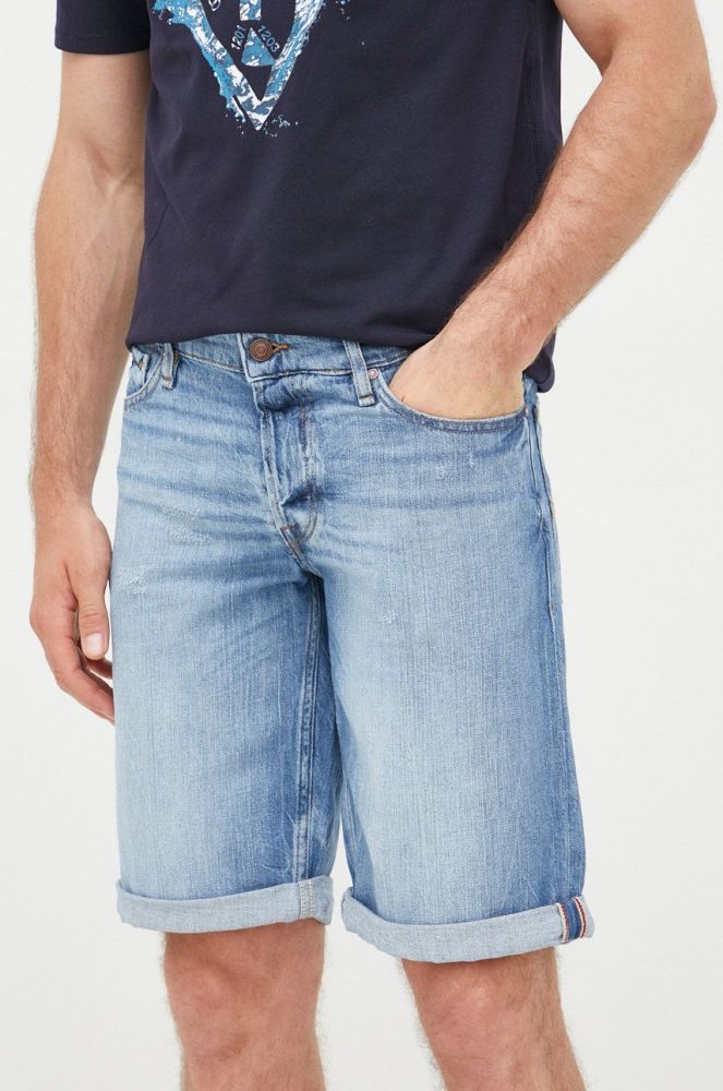 Джинсові шорти Guess чоловічі колір блакитний (2476920)