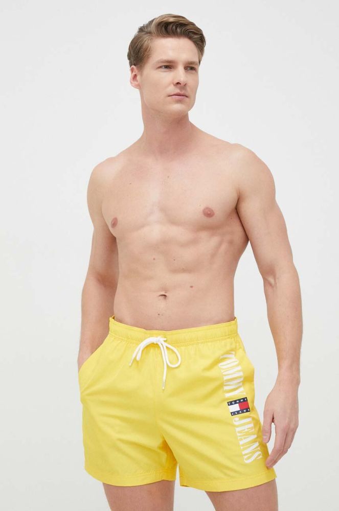 Купальні шорти Tommy Jeans колір жовтий (3003295)