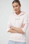 Кофта Tommy Jeans жіноча колір рожевий з капюшоном з принтом (3013063)