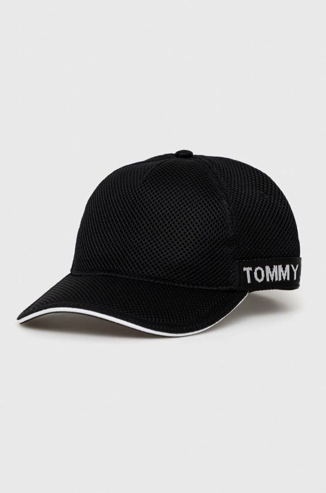 Кепка Tommy Jeans колір чорний з принтом