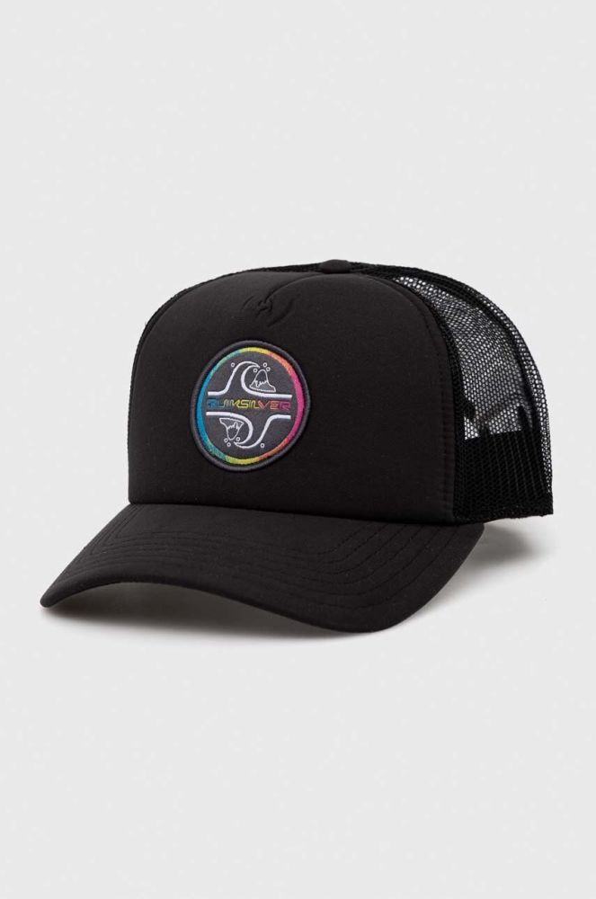 Кепка Quiksilver колір чорний з аплікацією (3194027)