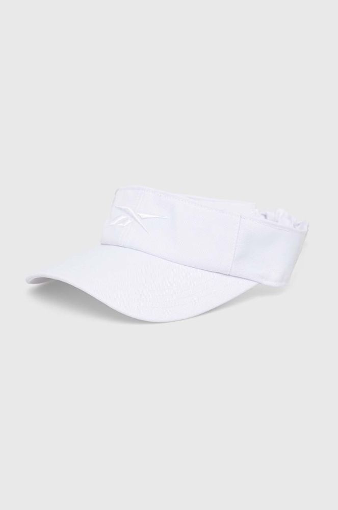 Козирок від сонця Reebok Classic колір білий однотонна