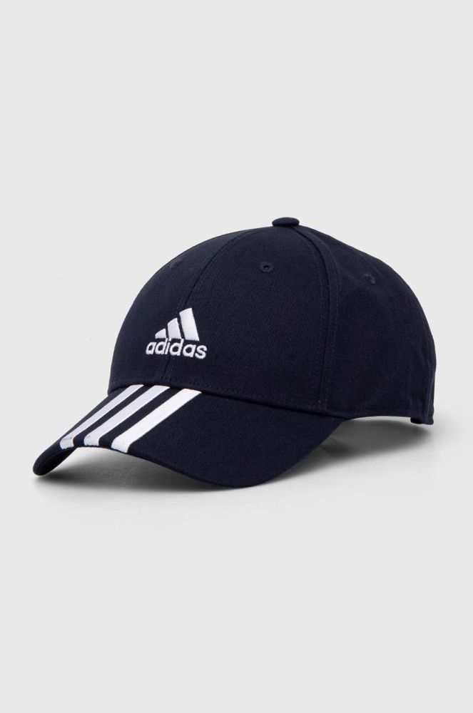 Кепка adidas Performance колір синій з аплікацією