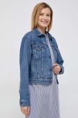 Джинсова куртка Polo Ralph Lauren жіноча колір синій перехідна
