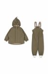 Дитячий протидощовий комплект Konges Sl?jd колір зелений