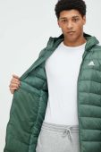 Пухова куртка adidas чоловіча колір зелений зимова (2870648)