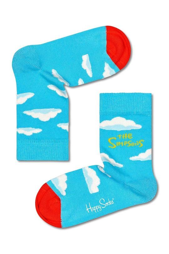 Дитячі шкарпетки Happy Socks Clouds колір блакитний (3119972)