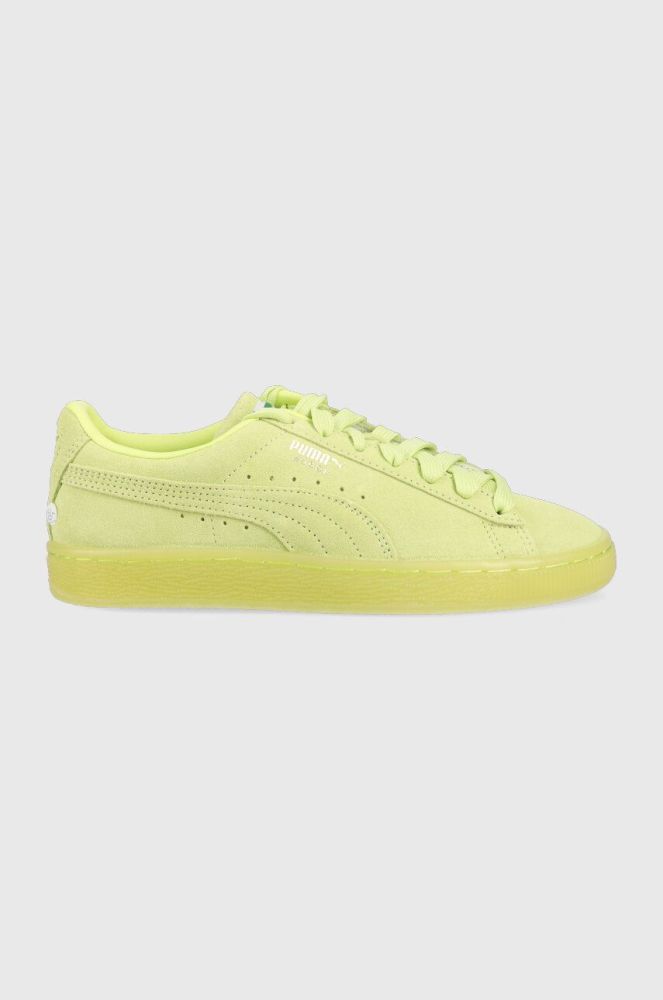 Замшеві кросівки Puma Suede Classic XXI колір зелений 374915-73 (3218001)