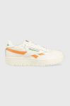 Шкіряні кросівки Reebok Classic Club C Double Reven колір білий GV7031-CLK/GR/FUZ