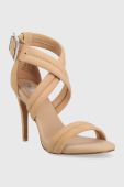 Замшеві сандалі Dkny CANDRA колір бежевий