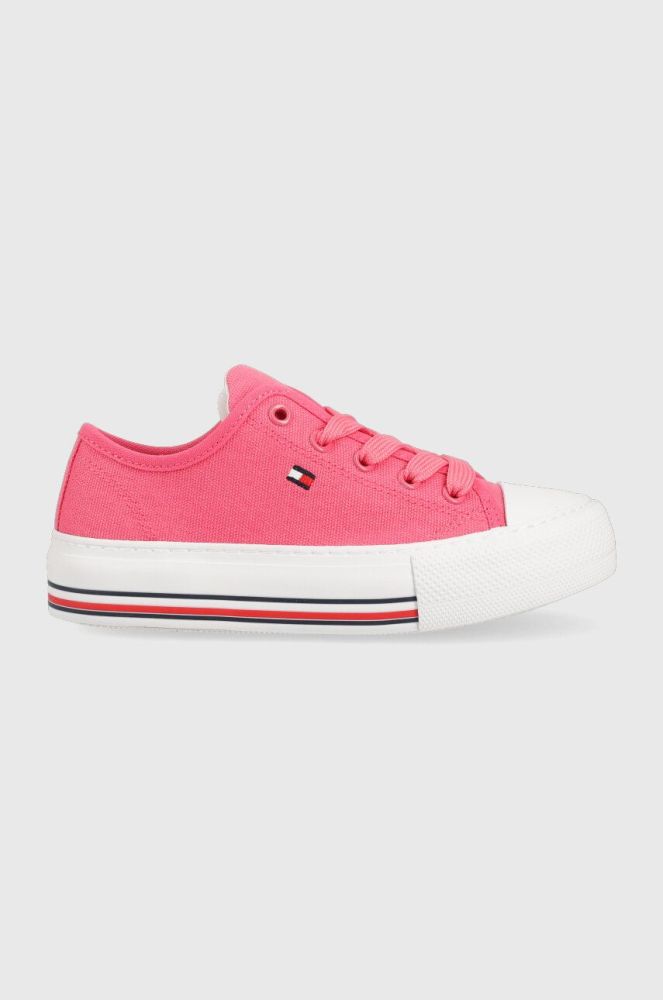 Дитячі кеди Tommy Hilfiger колір рожевий (2967468)