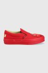Дитячі кеди Vans Classic Slip-On HARIBO HARB GOLD колір червоний